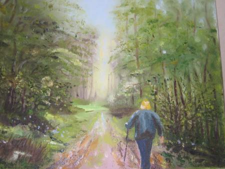 chemin du petit Honneck en Alsace